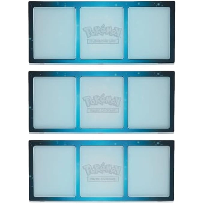 CARD COLLECTORS DISPLAY FRAMES - Fire Water Grass + TITANCARDS TOPLOADER - 1X