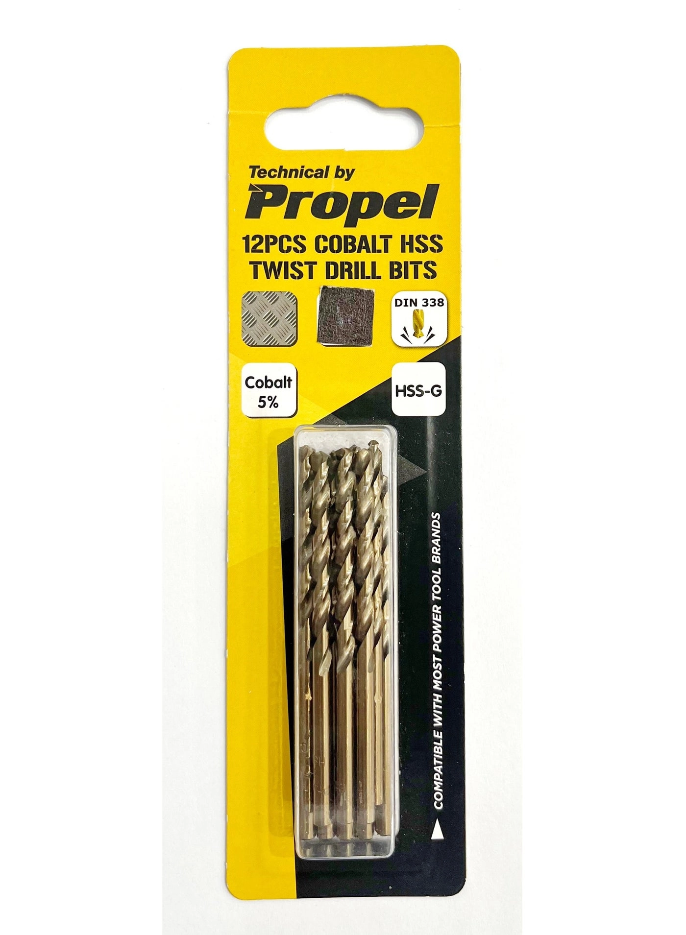 Kingroy Cobalt HSS Drill Bits - 6pc/card 6.0 x 93mm
