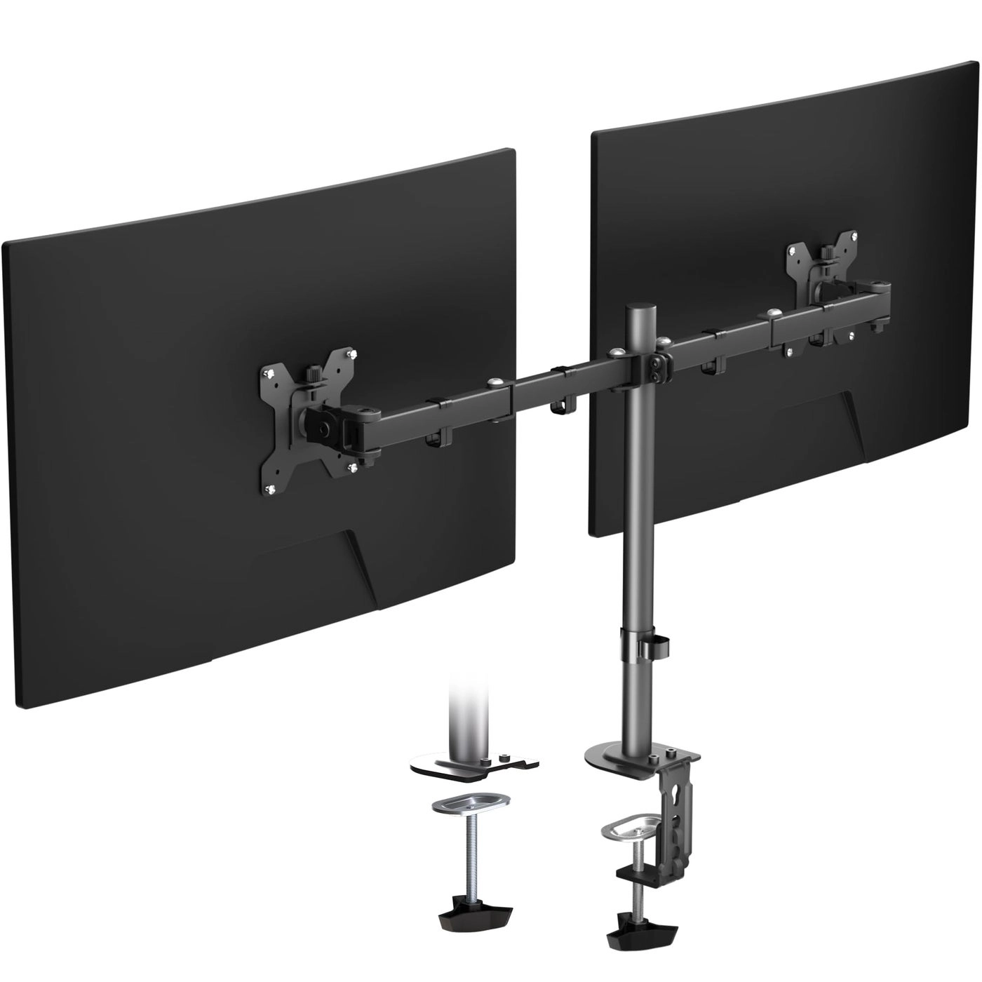Dual Monitor Stand - 2 Screens 32 Inches 75x75mm or 100x100mm