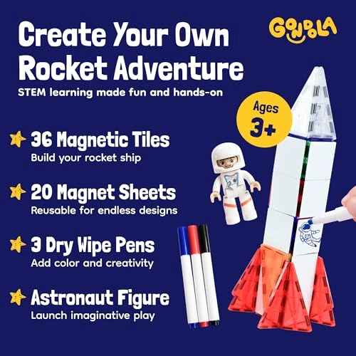Magnetic Rocket Ship - Ages 3+ STEM