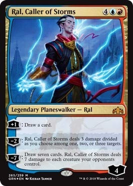 Magic: the Gathering Ral, Caller of Storms - Guilds of Ravnica Foil Mythic Rare