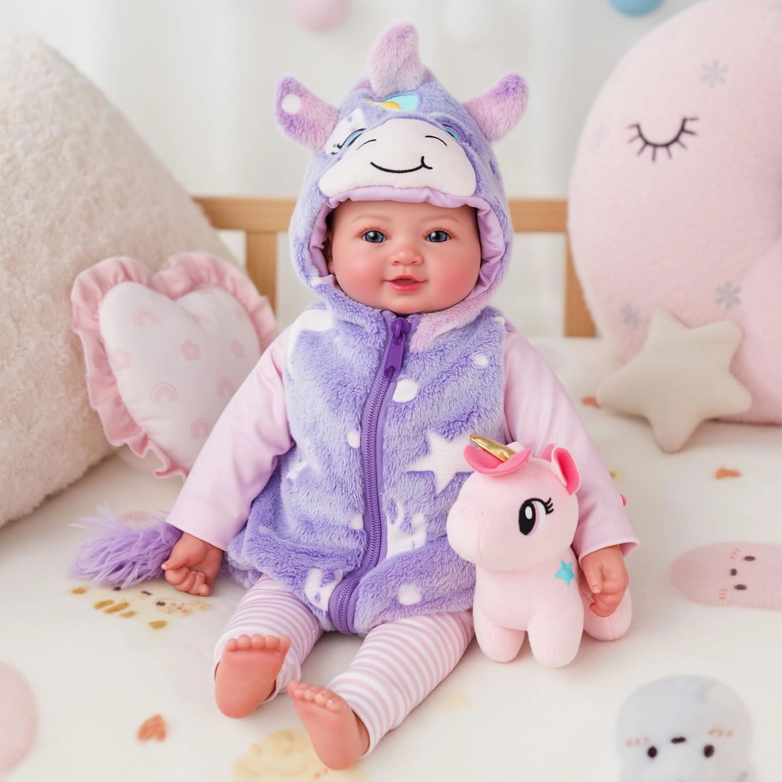 BABESIDE Baby Doll - 43 cm Girl Blue Eyes Ages 3+