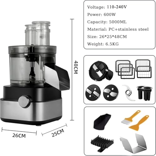 Commercial Vegetable Chopper - 5000ml Electric