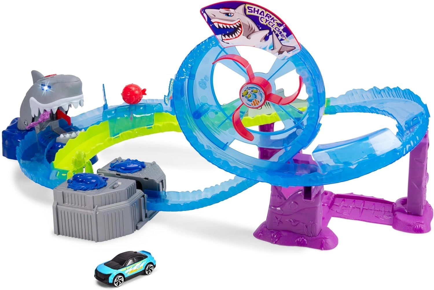 Dickie White Shark Track Set