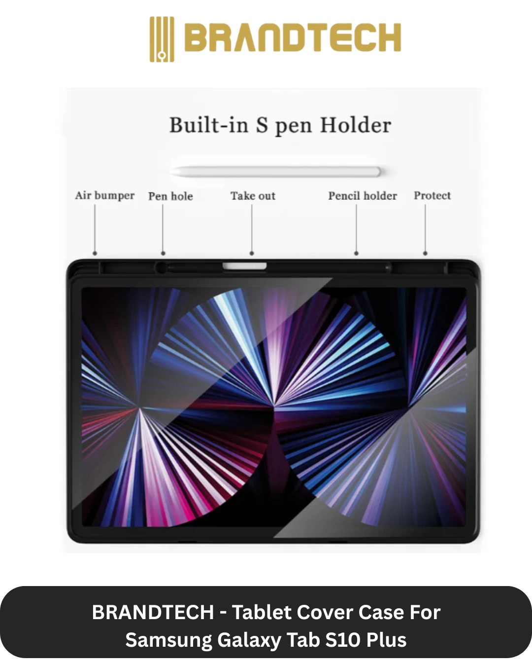 Cover with Screen Protector for Galaxy Tab S10+