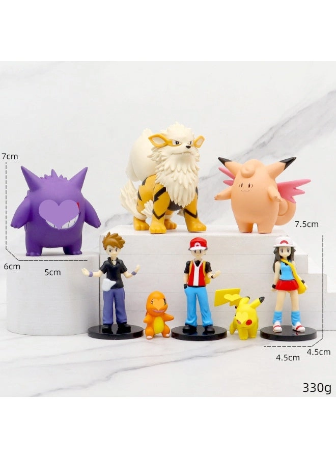 Anime Creature Action Figure Set - (QQ0409) 8 pcs