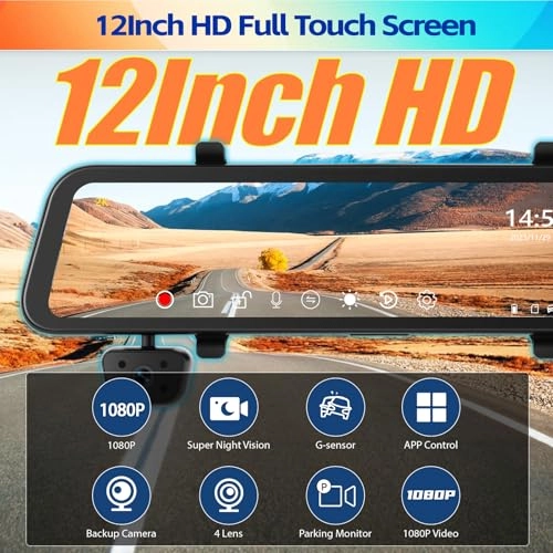 Mirror Dash Cam - 1080P