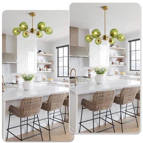 L1161 - 6-Light Green Adjustable Height