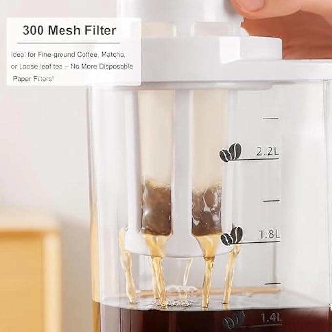 Cold Brew Maker - 800Ml Leakproof Airtight Lid