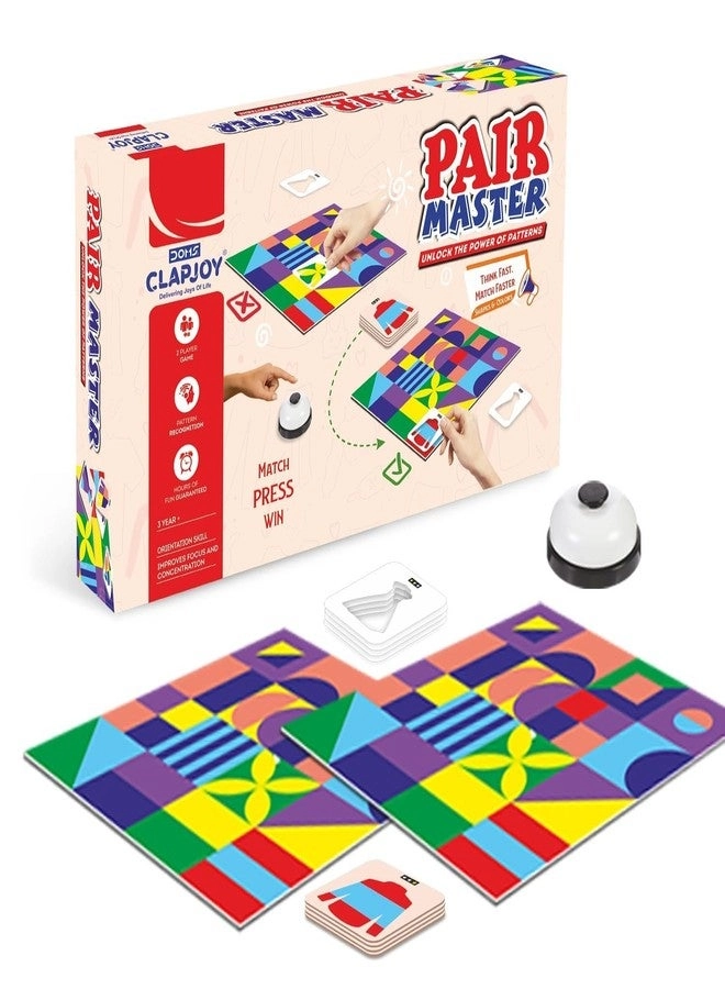 Clapjoy Pair Master Memory Matching Game - 2 Player 27 Challenge Cards