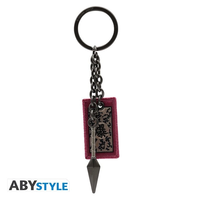 Naruto Shippuden kunai & explosive Tag 3D keychain - 5.5cm kunai 4.5cm tag