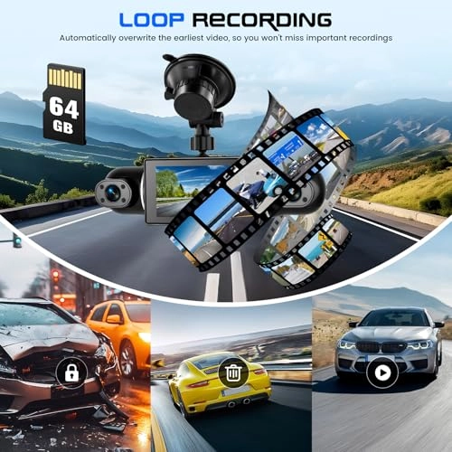 4 Channels Dashcam - 2560x1440 pixels