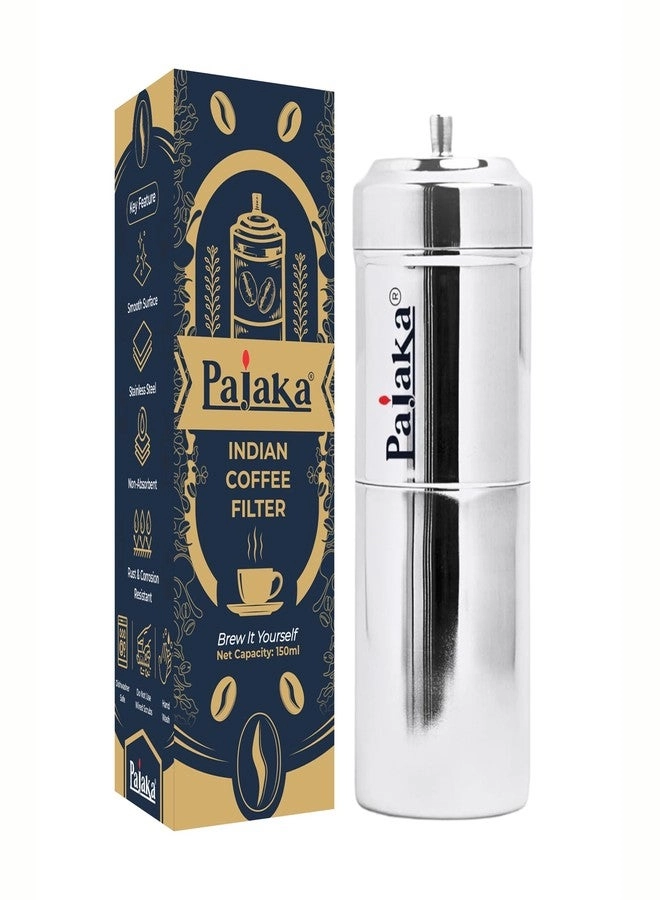 PAJAKA South Indian Filter Coffee Maker - 150 ML Stainless Steel