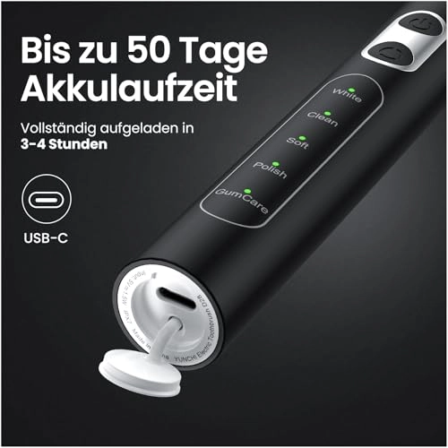 C3 - 8 Brush Heads Travel Case USB Type-C Charging