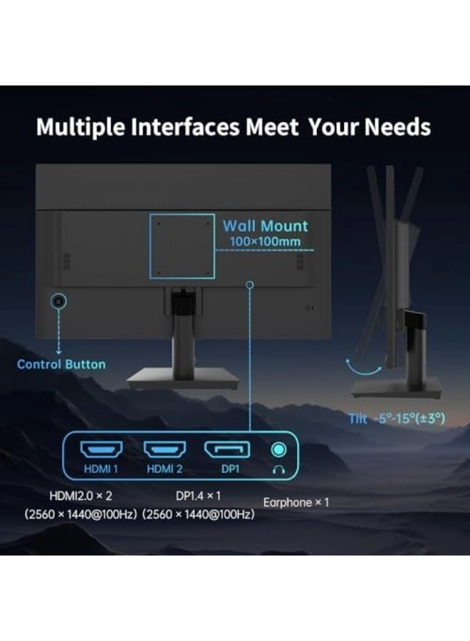 QHD Monitor - 27 Inch 2560×1440