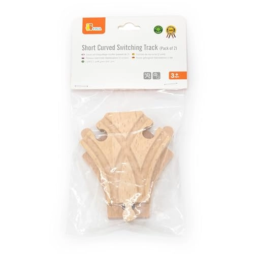 Short Curved Switching Track Set - 2-Pieces