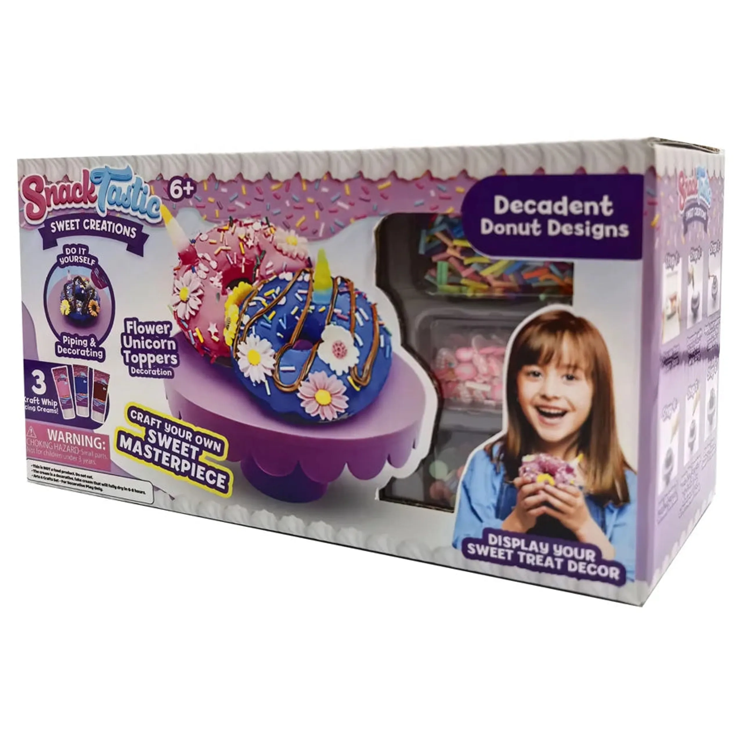Sweet Creations DIY Kit - Suitable for 6 years & above Includes colorful toppings and tools
