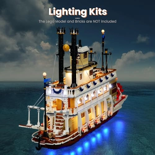 Light Kit for LEGO Ideas River Steamboat 21356
