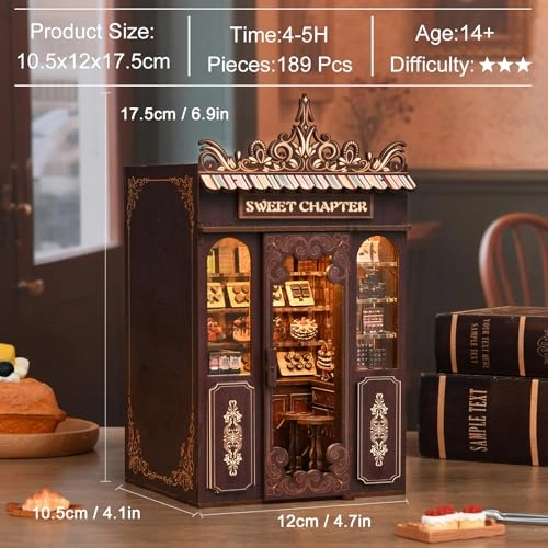 DIY Miniature Dollhouse Kit - 3D Wooden Dessert Bar