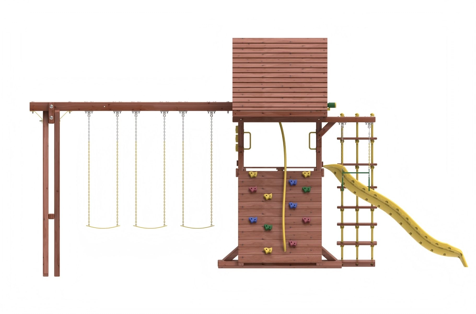 Discovery Den - 3 swings Wave slide