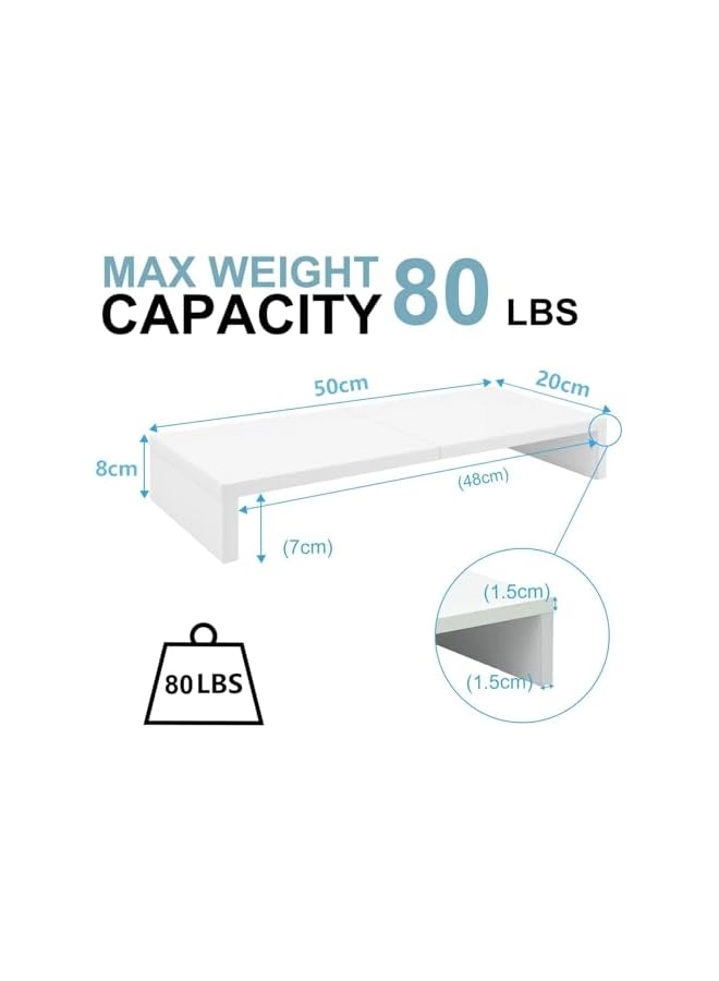 Single LCD Computer Monitor Free-Standing Desk Stand Riser - 1 13 inch to 32 inch