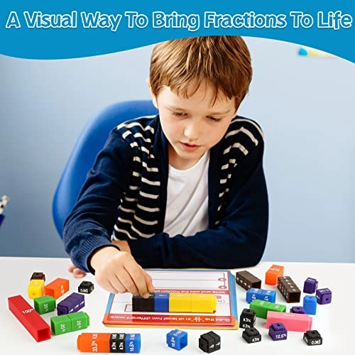 Interlocking Fraction Cubes - 8 years and up