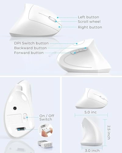 Vertical Mouse - Wireless