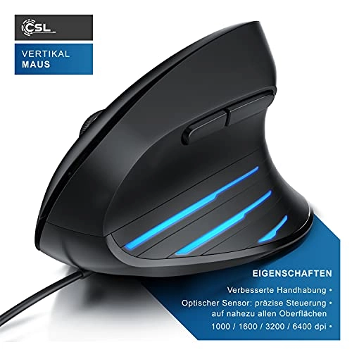 Ergonomic Vertical Mouse - USB