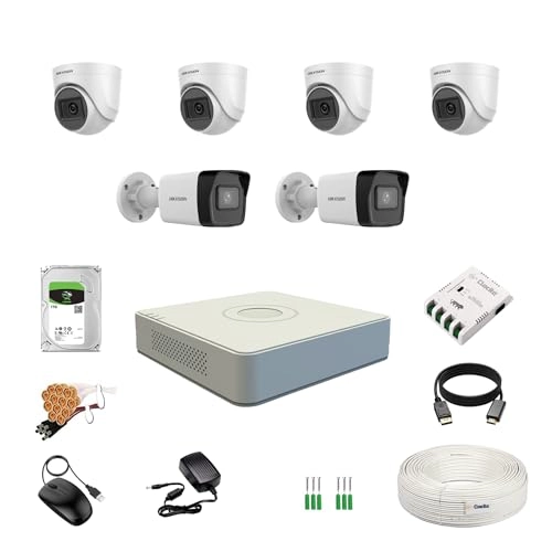 8CH DVR + 2MP Dome Camera + 2MP Bullet Camera + 1TB HDD + Coaxial Cable Roll + 8Ch SMPS
