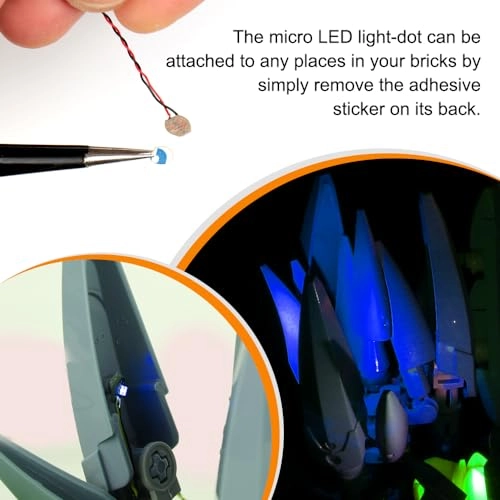 14 Mini LED 1 x 1 Building Block Lighting Set - Red light USB