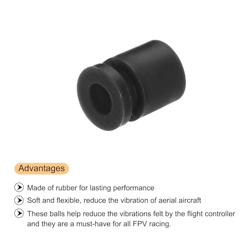 Anti-Vibration Rubber Balls - 36pcs Purple