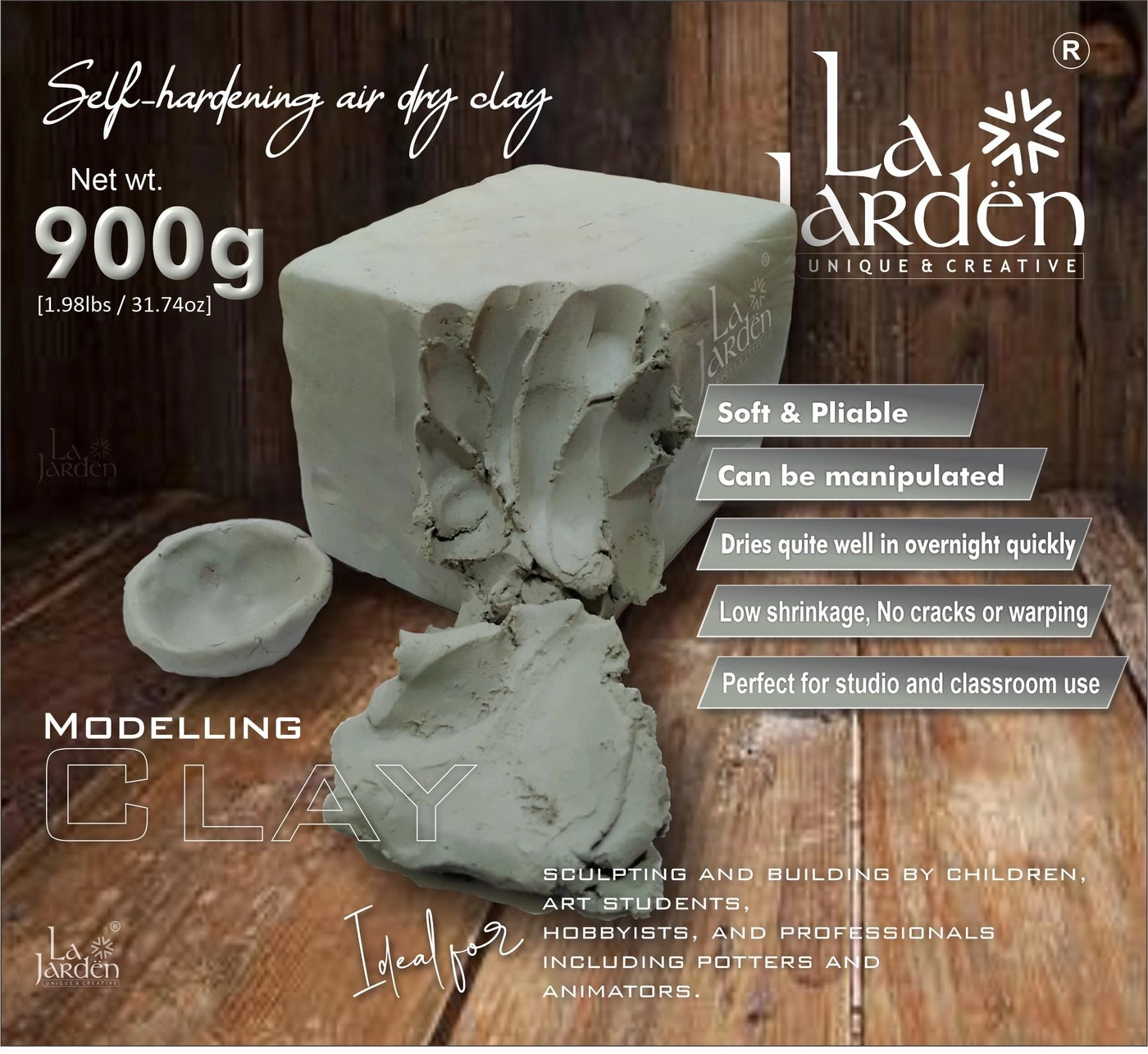 Natural Clay Powder - Natural 900g