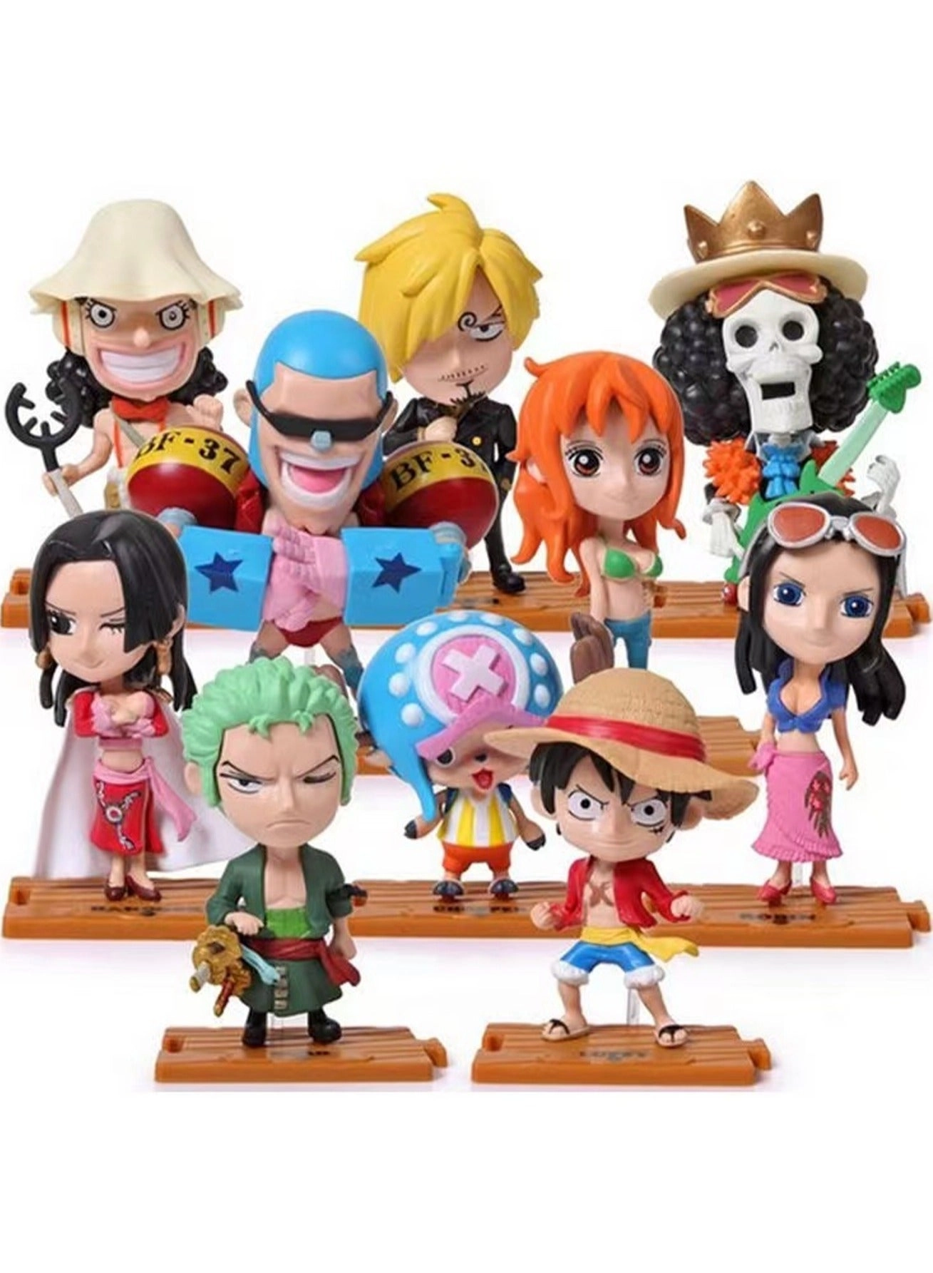 Generic One Piece Series Figures - 10-Piece Set