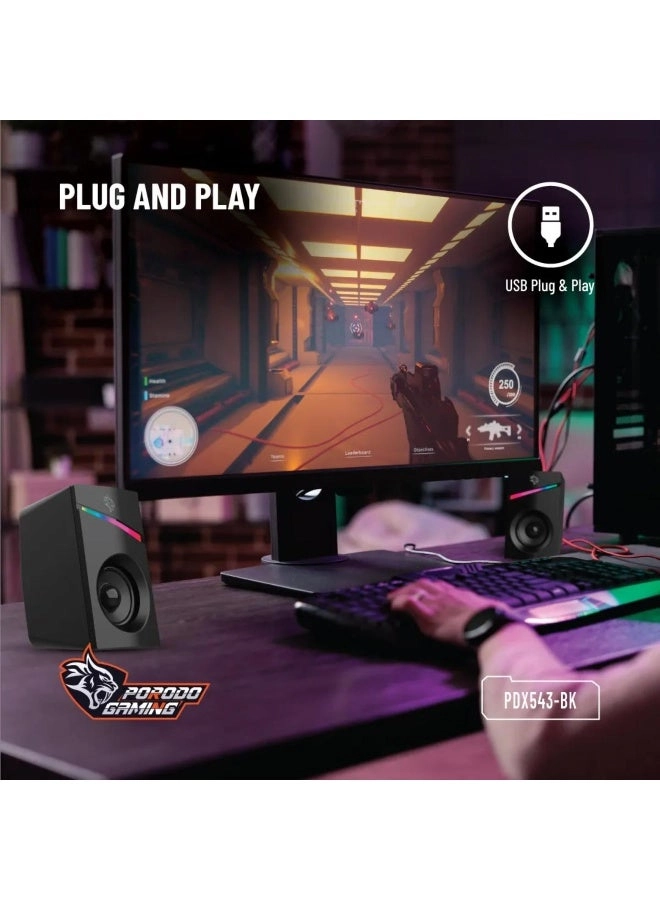 Gaming Stereo Speakers - 6W