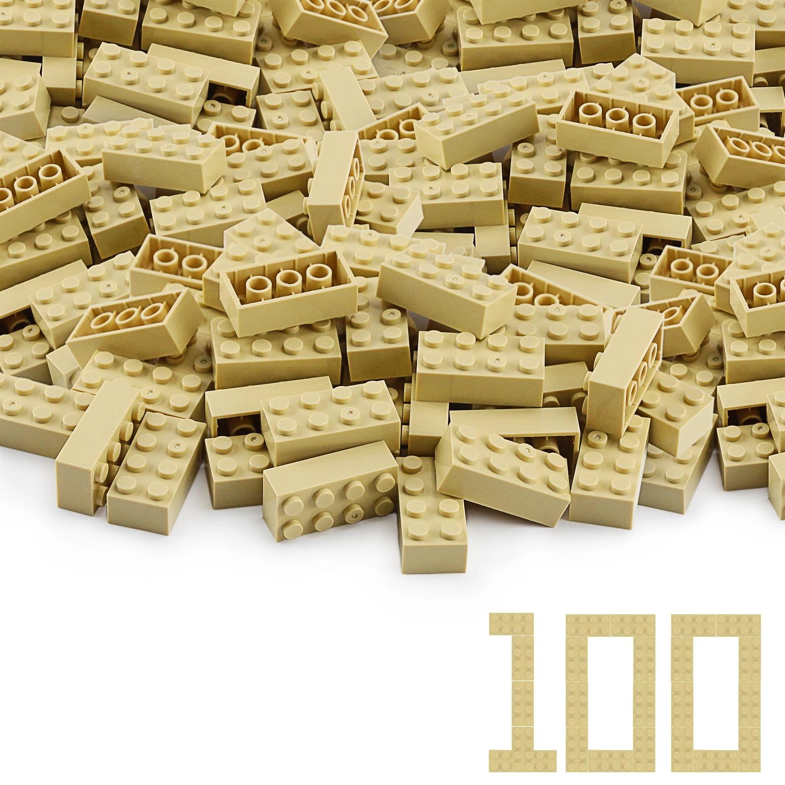 2x4 Bricks - 100 pcs