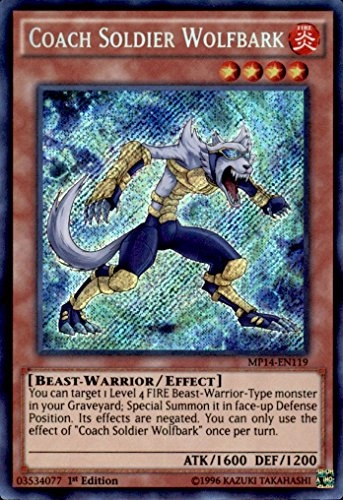 Yu-Gi-Oh Coach Soldier Wolfbark MP14-EN119 - 1pcs 1st Edition