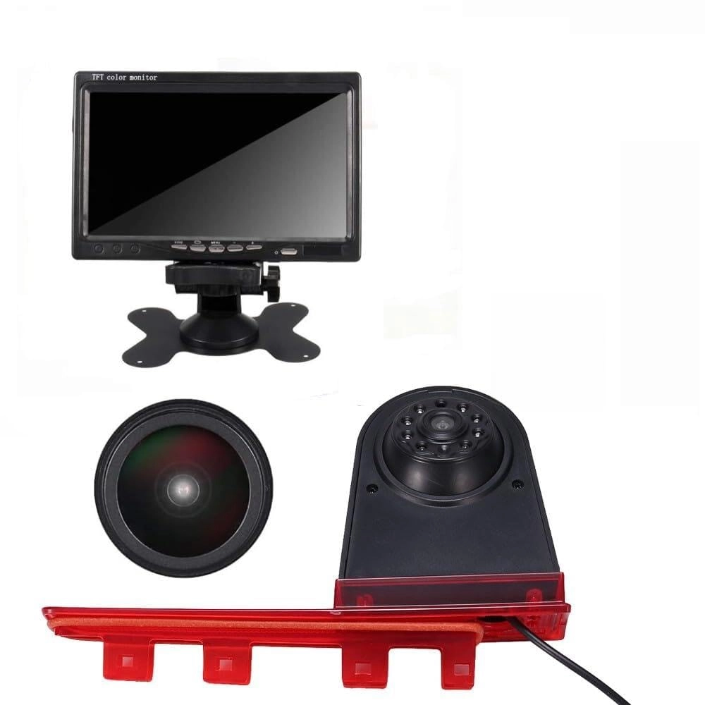 Brake Light Reversing Camera + 7 Inch LCD Monitor - Night vision 1280 x 720