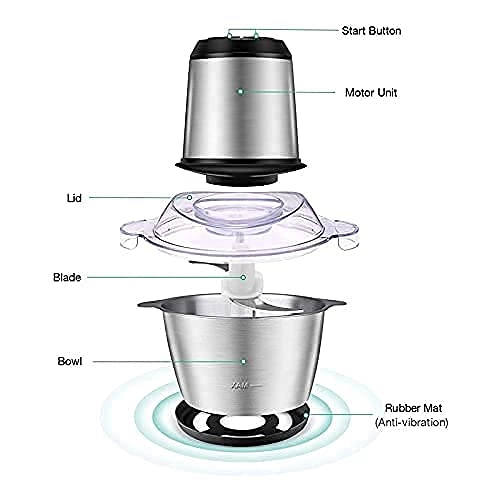 Stainless Steel Electric Meat Mixer Grinders - 2 liters 700W