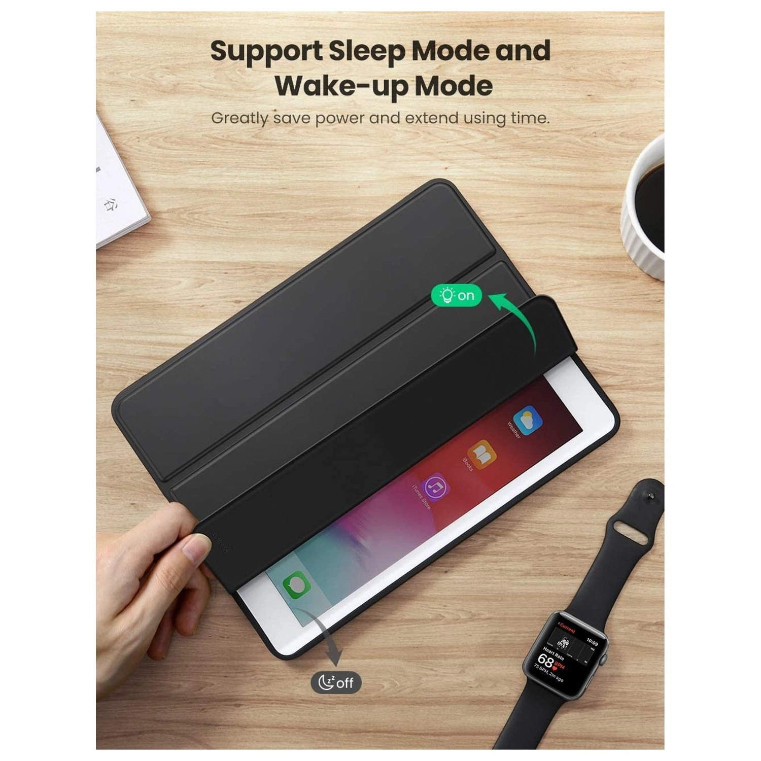 Flip Case with Screen Protector for iPad Air 10.5-inch