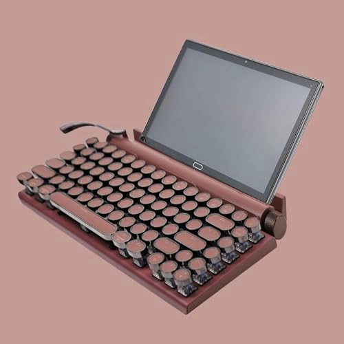 Retro Typewriter-Style Mechanical Keyboard - Wired/Wireless