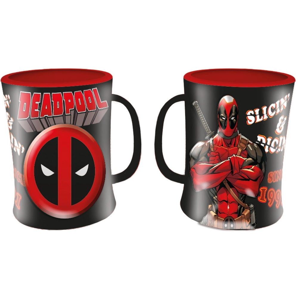 PYRAMID Deadpool Slice N Dice Mug - Embossed - 400 ml