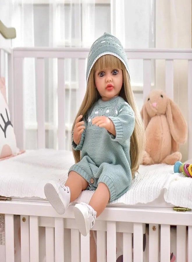 Reborn Baby Doll - 22 Inch Silicone Body Long Hairs