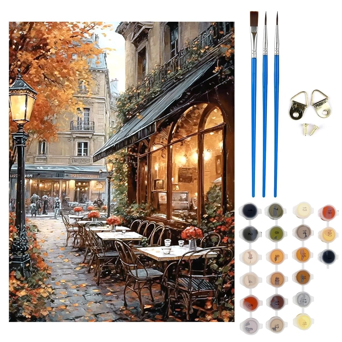 Hangzhou Bedrock Equipment Co., Ltd. DIY Paint By Numbers Kit - 1 piece 2 brushes