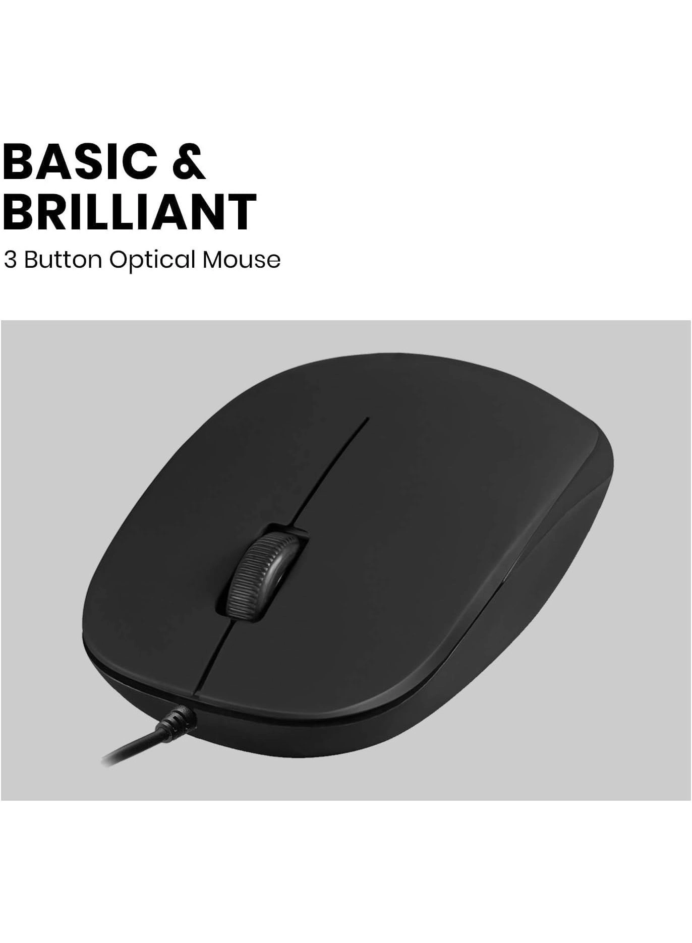 PERIMICE-201C Wired Optical Mouse - USB