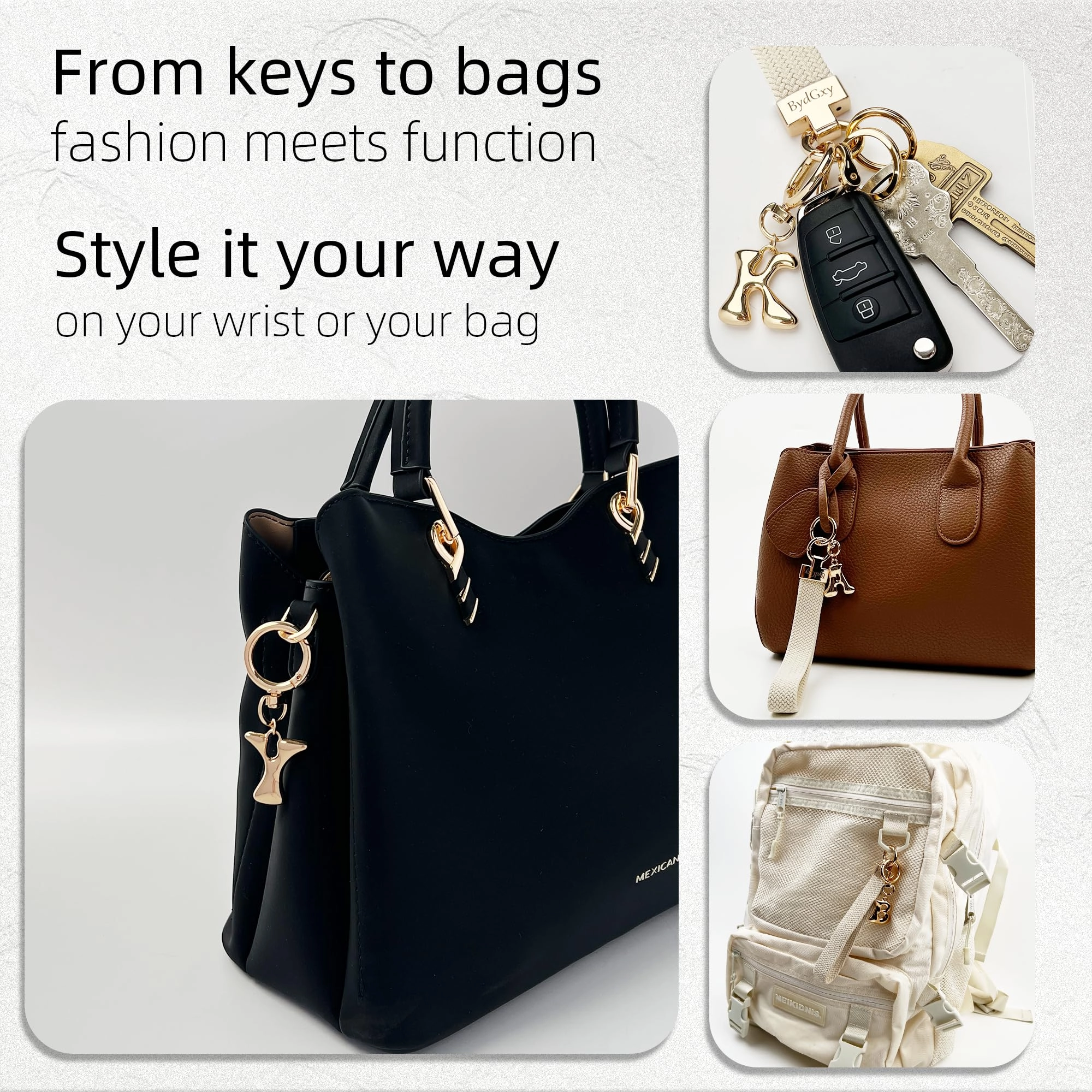 Initial Keychain - Letter