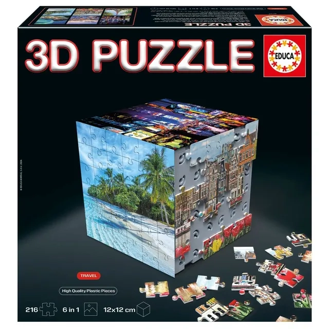 Travel 6-in-1 3D Puzzle (RTT-20124) - 216 pcs