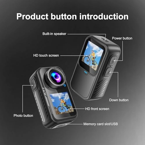 Dual Screen Sports Camera - 128GB 4K