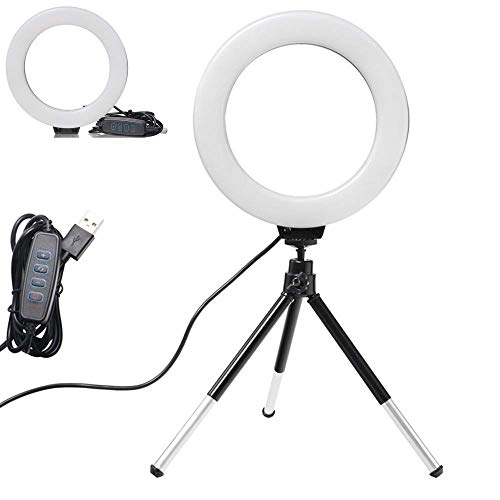 Ring Light LED - 6" Tripod 3 Light Modes