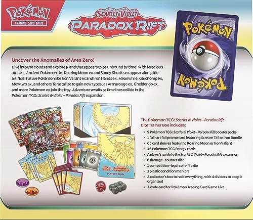 Scarlet and Violet: Paradox RIFT: Elite Trainer Box - Roaring Moon