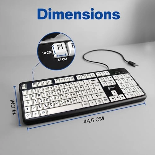 Wired Alphanumeric Keyboard - UK Wired